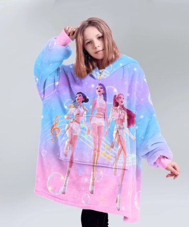 Huntrix Stage Light Unisex Blanket Hoodie