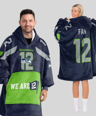 We Are 12 Seattle Football Unisex Blanket Hoodie