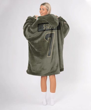 Adult C.J.S 7 Captain Houston Football Unisex Blanket Hoodie
