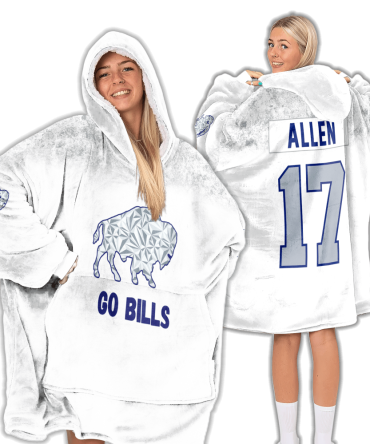 J.A 17 Buffalo Football Unisex Blanket Hoodie