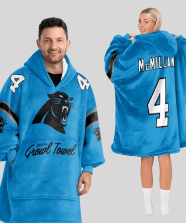 Tetairoa Mcmillan Carolina Panthers Unisex Blanket Hoodie