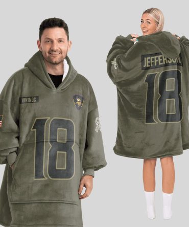 Army J.J 18 Minnesota Football Unisex Blanket Hoodie