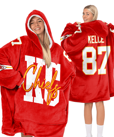 Kansas City Football Unisex Blanket Hoodie