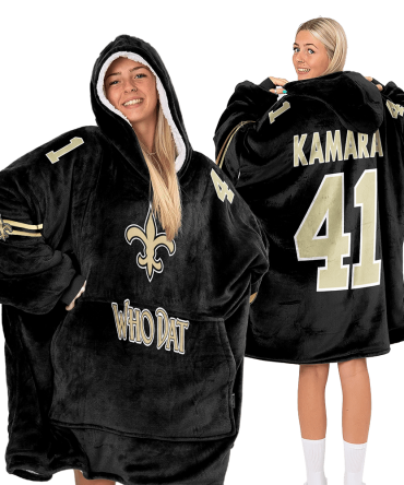 New Orleans Football Unisex Blanket Hoodie