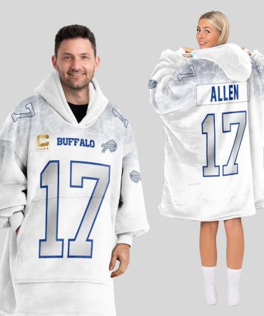 Captain J.A 17 Buffalo Football Unisex Blanket Hoodie