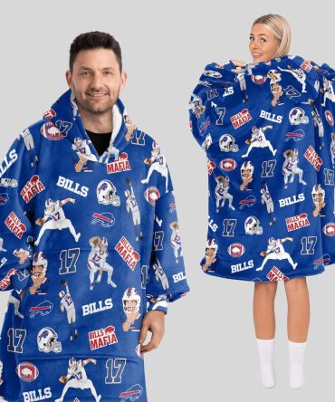 J.A 17 Buffalo Football Unisex Blanket Hoodie