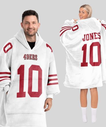 M.J 10 San Francisco Football Unisex Blanket Hoodie