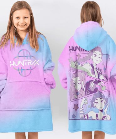 Huntr/X Squad Comic Unisex Blanket Hoodie