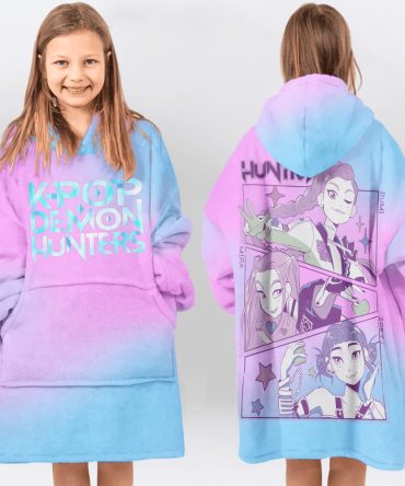 Huntr/X Comic Unisex Blanket Hoodie