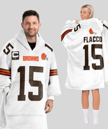 Captain J.F 15 Cleveland Football Unisex Blanket Hoodie
