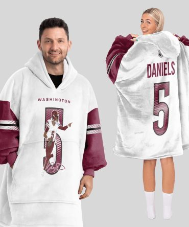 J.D 5 Washington Football Unisex Blanket Hoodie