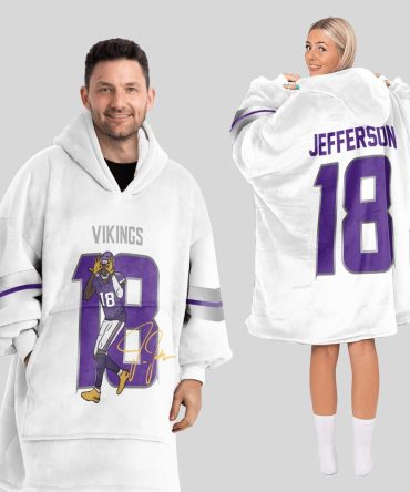 J.J 18 Minnesota Football Unisex Blanket Hoodie