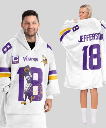 J.J 18 Minnesota Football Unisex Blanket Hoodie