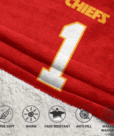 X.W 1 Kansas City Football Unisex Blanket Hoodie