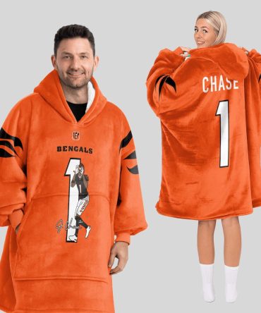 J.C 1 Cincinnati Football Unisex Blanket Hoodie