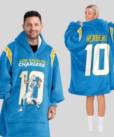 J.H 10 Los Angeles Football Unisex Blanket Hoodie
