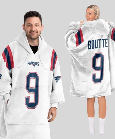 K.B 9 New England Football Unisex Blanket Hoodie