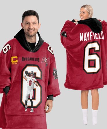 B.M 6 Tampa Bay Football Unisex Blanket Hoodie