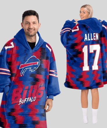 J.A 17 Buffalo Football Unisex Blanket Hoodie