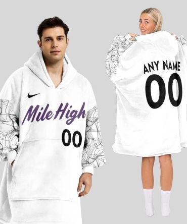 Colorado Rockies Mlb Design Blanket Hoodie Custom Name And Number