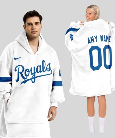 Kansas City Royals Mlb Design Blanket Hoodie Custom Name And Number