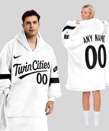 Minnesota Twins Mlb Design Blanket Hoodie Custom Name And Number