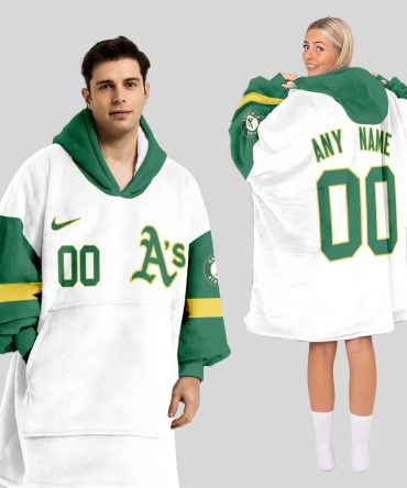 Oakland Athletics Mlb Design Blanket Hoodie Custom Name And Number