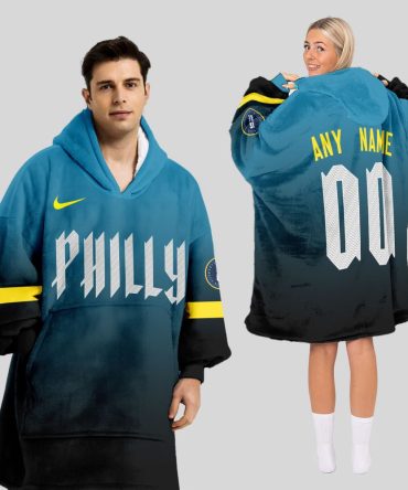 Philadelphia Phillies Mlb Design Blanket Hoodie Custom Name And Number