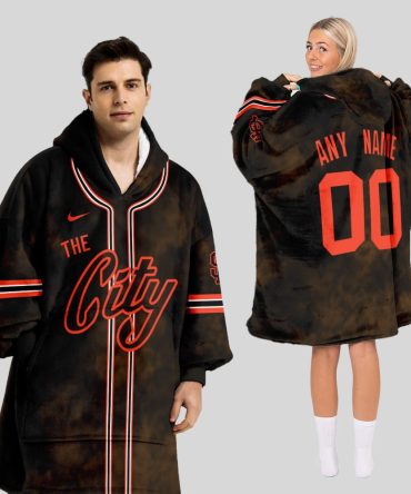 San Francisco Giants Mlb Design Blanket Hoodie Custom Name And Number