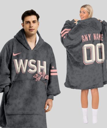 Washington Nationals Mlb Design Blanket Hoodie Custom Name And Number