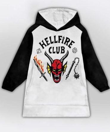 Stranger Hellfire Club Unisex Blanket Hoodie