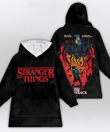 Stranger The Piggyback Unisex Blanket Hoodie