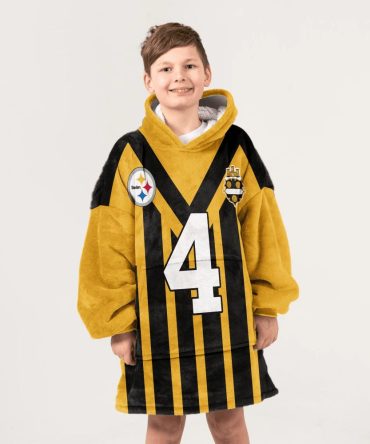 D.M 4 Pittsburgh Football Unisex Blanket Hoodie