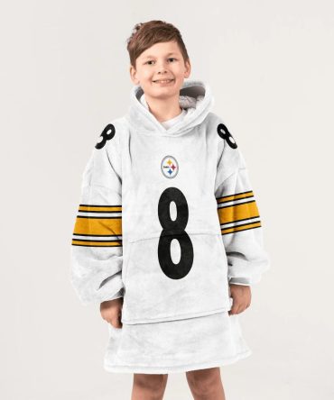 8 Pittsburgh Football Unisex Blanket Hoodie