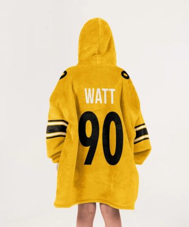T.J.W 90 Pittsburgh Football Unisex Blanket Hoodie