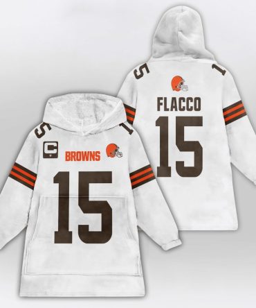 Captain J.F 15 Cleveland Football Unisex Blanket Hoodie
