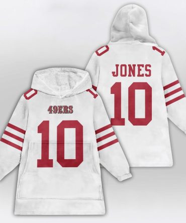 M.J 10 San Francisco Football Unisex Blanket Hoodie