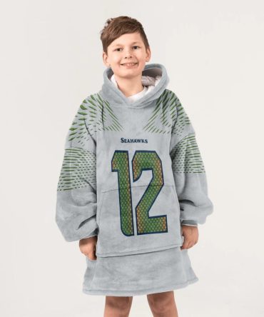 Fan 12 Seattle Football Unisex Blanket Hoodie
