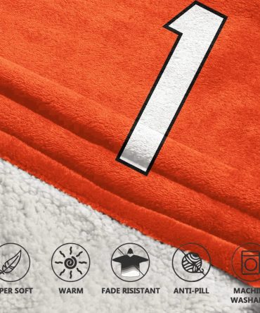 Captain J.C 1 Cincinnati Football Unisex Blanket Hoodie