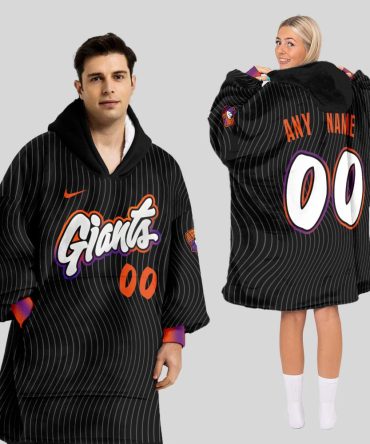San Francisco Giants Mlb Design Blanket Hoodie Custom Name And Number