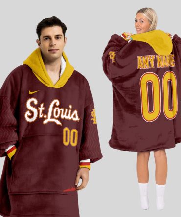 St. Louis Cardinals Mlb Design Blanket Hoodie Custom Name And Number