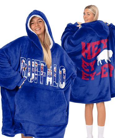 Buffalo Football Unisex Blanket Hoodie