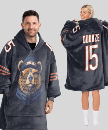 R.O 15 Chicago Football Unisex Blanket Hoodie