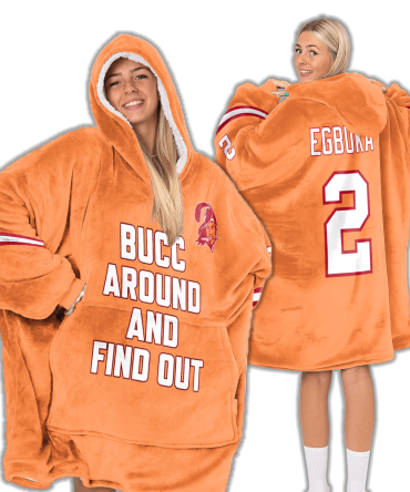E.E 2 Tampa Bay Football Unisex Blanket Hoodie