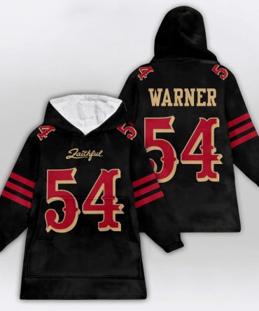 F.W 54 San Francisco Football Unisex Blanket Hoodie