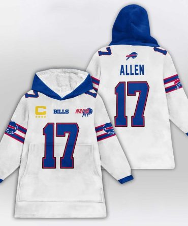 Mafia J.A 17 Buffalo Football Unisex Blanket Hoodie