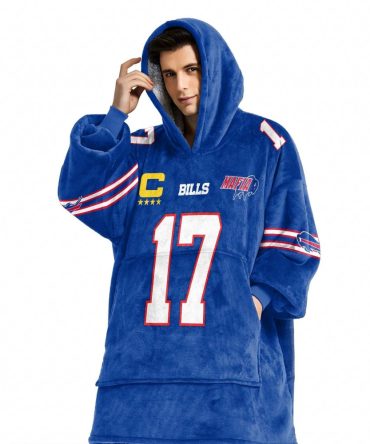Mafia J.A 17 Buffalo Football Unisex Blanket Hoodie