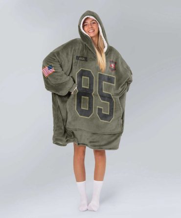 G.K 85 San Francisco Football Unisex Blanket Hoodie