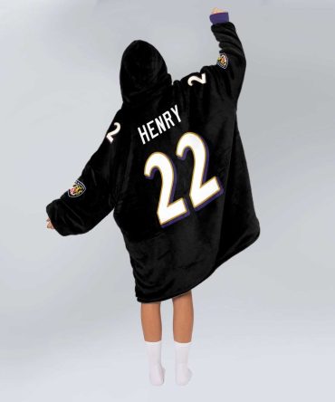 D.H 22 Baltimore Football Unisex Blanket Hoodie