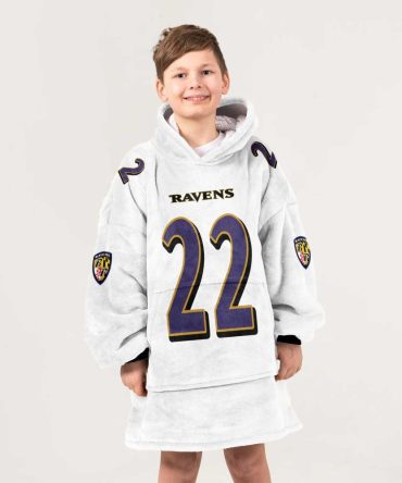 D.H 22 Baltimore Football Unisex Blanket Hoodie